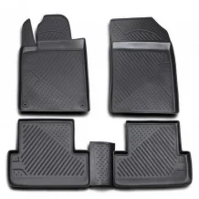 Gumové koberčeky Peugeot 407 2004-2010 - Novline 28 mm okraj