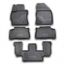 Gumové koberčeky Toyota Verso 2009-2013 (7 míst) - Novline 28 mm okraj