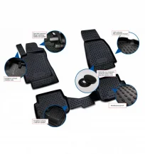 Gumové koberčeky Citroen C4 Aircross 2012-2017 - Novline 28 mm okraj