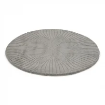 Jednobarevný kruhový koberec Wedgwood Folia round grey 38305 - kruh 200 - Brink & Campman