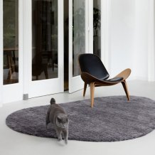 Jednobarevný kusový koberec B&C Twinset Urban graphite 22135  Brink & Campman