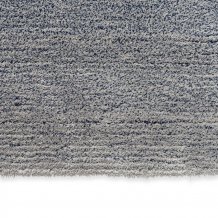 Jednobarevný vlněný koberec B&C Shade Low silver polar night 010104 Brink & Campman