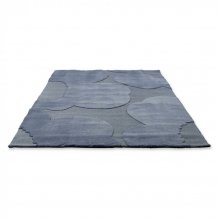 Jednobarevný vlněný koberec Marimekko Iso Unikko modrý 132308 Brink & Campman