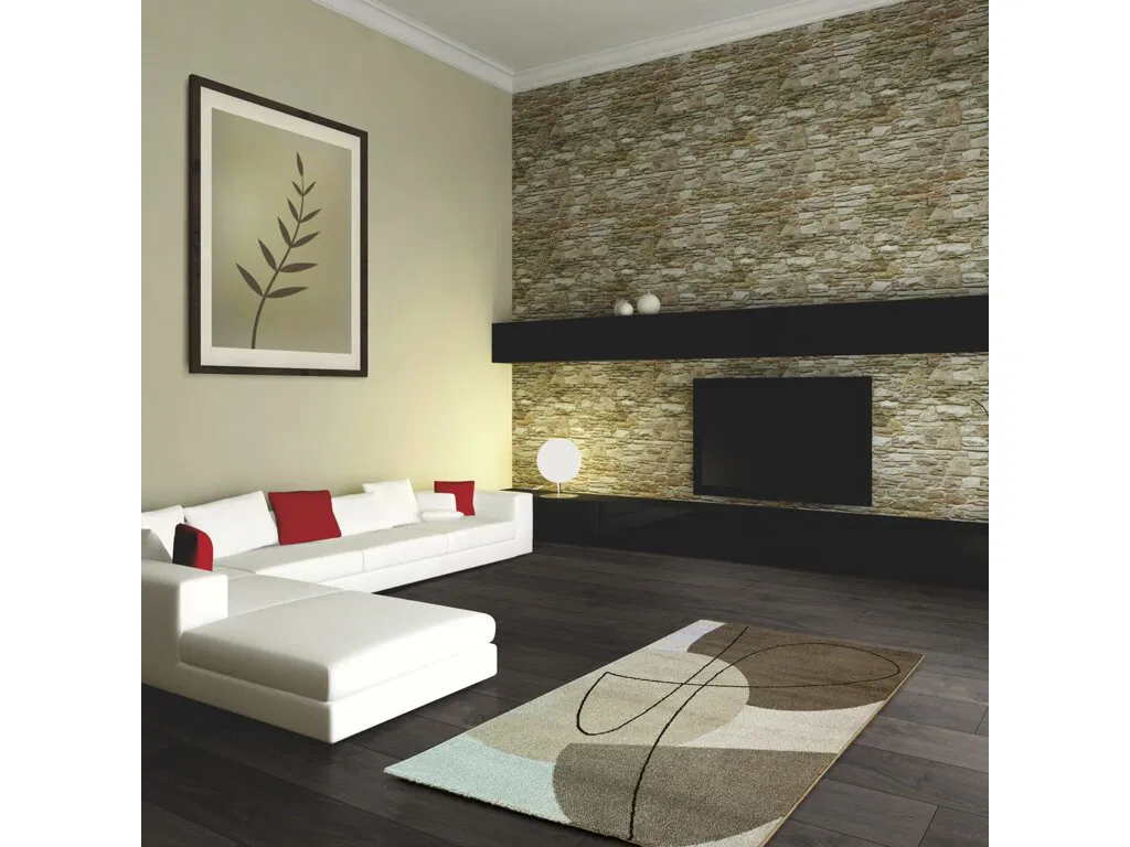 Kusový koberec Achat / 550-43 Dk. Beige - beige