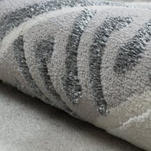 Kusový koberec Allure 1960 white/grey kruh