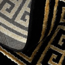 Kusový koberec Allure 1968 black/gold kruh