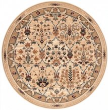 Kusový koberec Amara light beige kruh