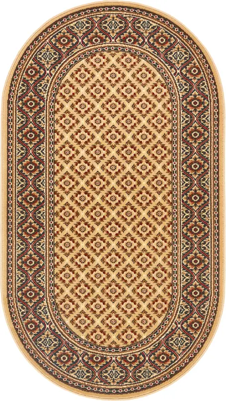 Kusový koberec Apium béžový ovál
