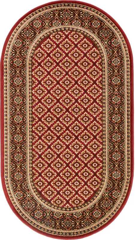 Kusový koberec Apium terakota ovál