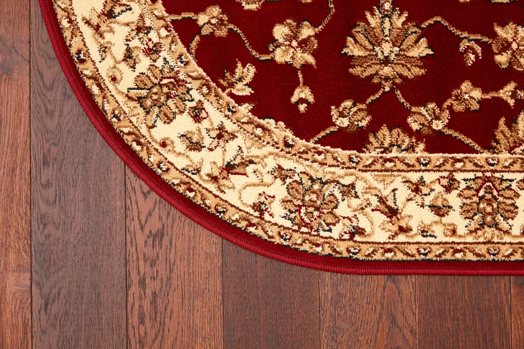 Kusový koberec Begonia bordo ovál