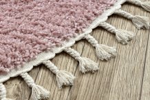 Kusový koberec Berber 9000 pink kruh