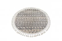 Kusový koberec Berber Agadir G0522 cream and grey kruh