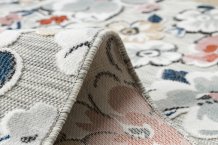 Kusový koberec Botanic 65239 flowers grey – na ven i na doma