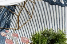 Kusový koberec Botanic 65240 Flamingo navy – na ven i na doma