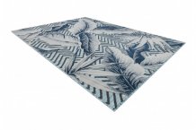 Kusový koberec Botanic 65242 Feathers aqua – na ven i na doma