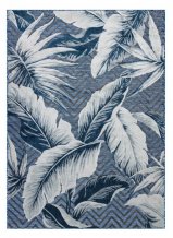 Kusový koberec Botanic 65242 Feathers navy – na ven i na doma