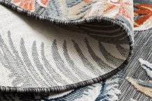 Kusový koberec Botanic 65262 flowers black – na ven i na doma