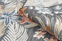 Kusový koberec Botanic 65262 flowers black – na ven i na doma