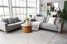 Kusový koberec Botanica light grey