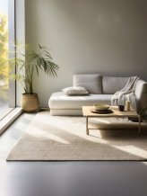 Kusový koberec Bouclé Jute 105973 Ivory White