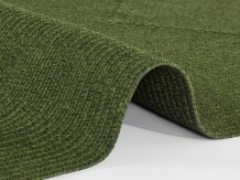 Kusový koberec Braided 105554 Green kruh – na ven i na doma