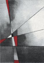 Kusový koberec Brilliance grey/red 21807-951