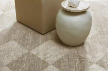 Kusový koberec Checkered beige čtverec