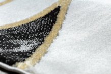 Kusový koberec Emerald 1015 black and gold kruh