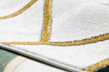 Kusový koberec Emerald 1015 green and gold kruh