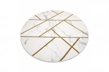 Kusový koberec Emerald geometric 1012 cream and gold kruh