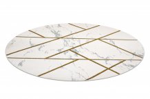 Kusový koberec Emerald geometric 1012 cream and gold kruh