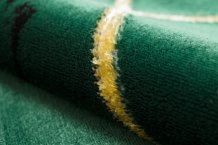 Kusový koberec Emerald geometric 1012 green and gold kruh