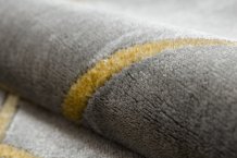 Kusový koberec Emerald geometric 1012 grey and gold kruh