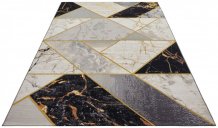 Kusový koberec Flair 105610 Noble Black Grey Gold – na ven i na doma