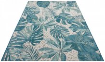 Kusový koberec Flair 105618 Tropical Leaves Turqouise