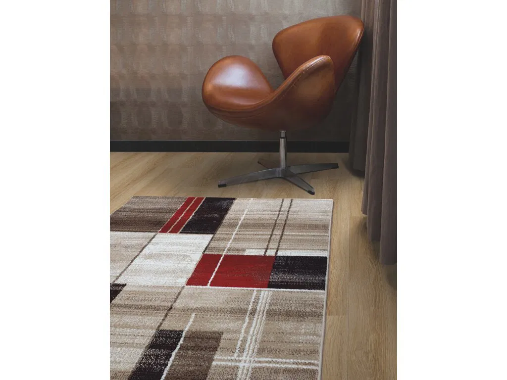 Kusový koberec Florentina / 613-64 Beige-red
