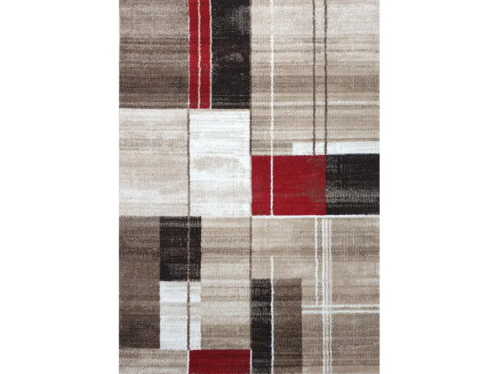 Kusový koberec Florentina / 613-64 Beige-red