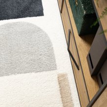 Kusový koberec Fusion 0213 white/yellow