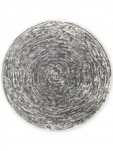 Kusový koberec Gloria Cavallo 106256 Creme Grey kruh