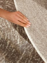 Kusový koberec Gloria Cavallo 106258 Creme Beige kruh