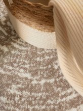 Kusový koberec Gloria Cavallo 106258 Creme Beige kruh