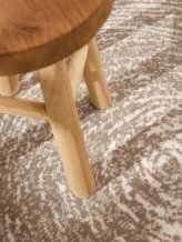 Kusový koberec Gloria Cavallo 106258 Creme Beige kruh