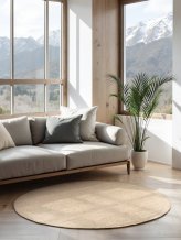 Kusový koberec Jaipur 105973 Ivory/White kruh