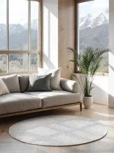 Kusový koberec Jaipur 106325 White kruh