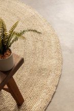 Kusový koberec Jute Braided 106007 Ivory kruh