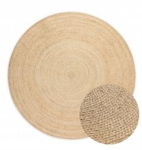 Kusový koberec Jute Braided 106007 Ivory kruh