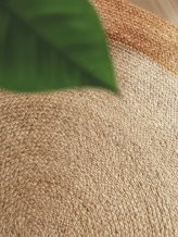 Kusový koberec Jutta Natur Ivory/Gold kruh