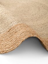 Kusový koberec Jutta Natur Ivory/Gold kruh