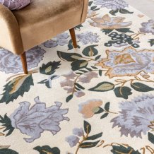 Kusový koberec Laura Ashley Wendling Floral heather purple 83104 Brink & Campman