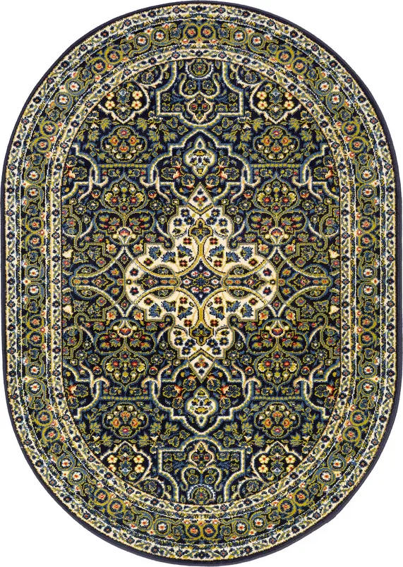 Kusový koberec Laurus granat ovál